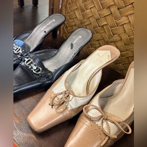 Vintage Etienne Aigner & Liz Claiborne mules bundle- size 9